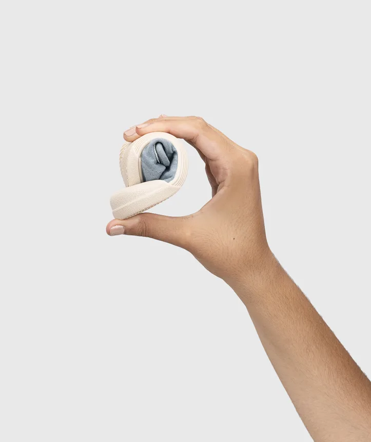 SAPATILHA IGOR LONA PEPITO OCEANO unisex em pano 100% algodão, fecho com velcro, proteção na ponteira e palmilha removível. Calçado barefoot- Vista de lado